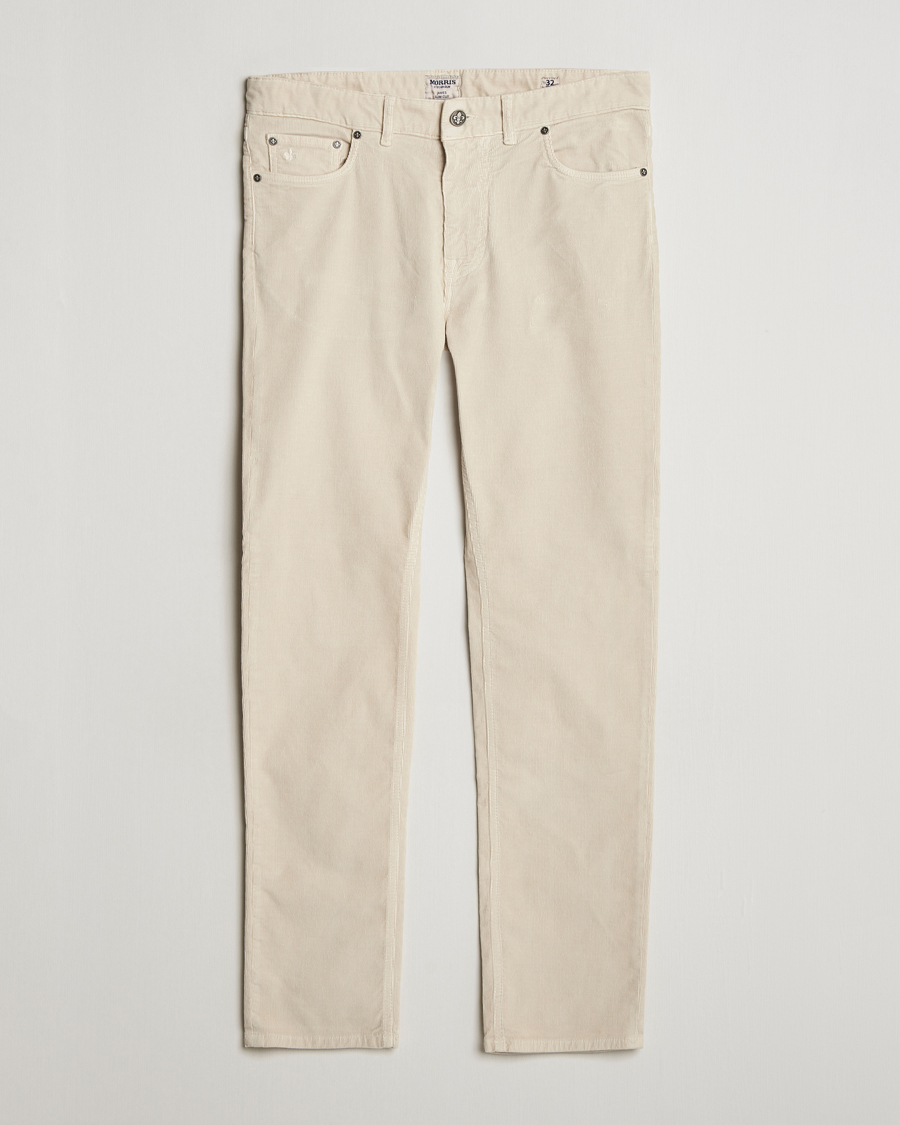 Uomini | Pantaloni | Morris | James Corduroy 5-Pocket Pant Off White