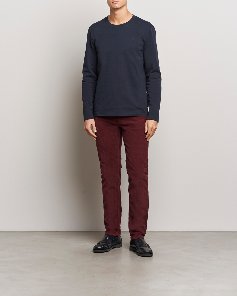 Uomini | Pantaloni | Morris | James Corduroy 5-Pocket Pant Wine Red