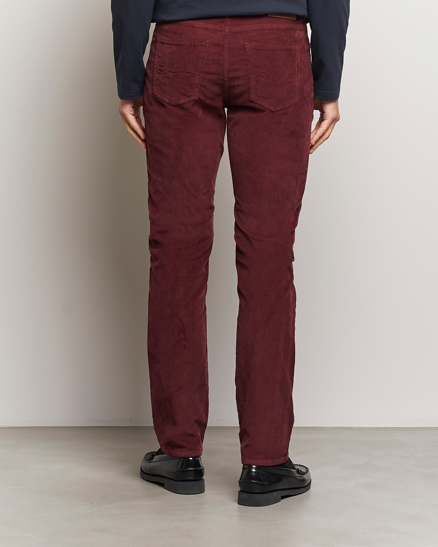 Uomini | Pantaloni | Morris | James Corduroy 5-Pocket Pant Wine Red