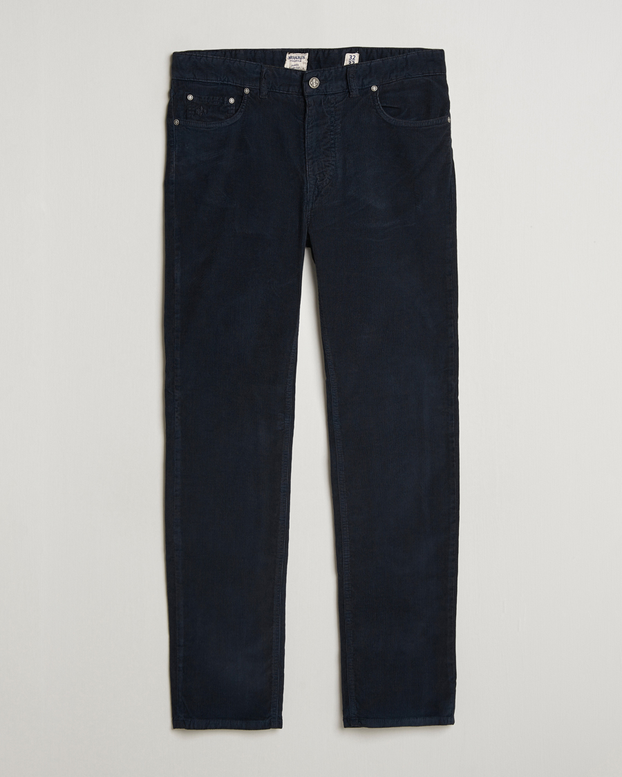 Uomini | Pantaloni | Morris | James Corduroy 5-Pocket Pant Navy