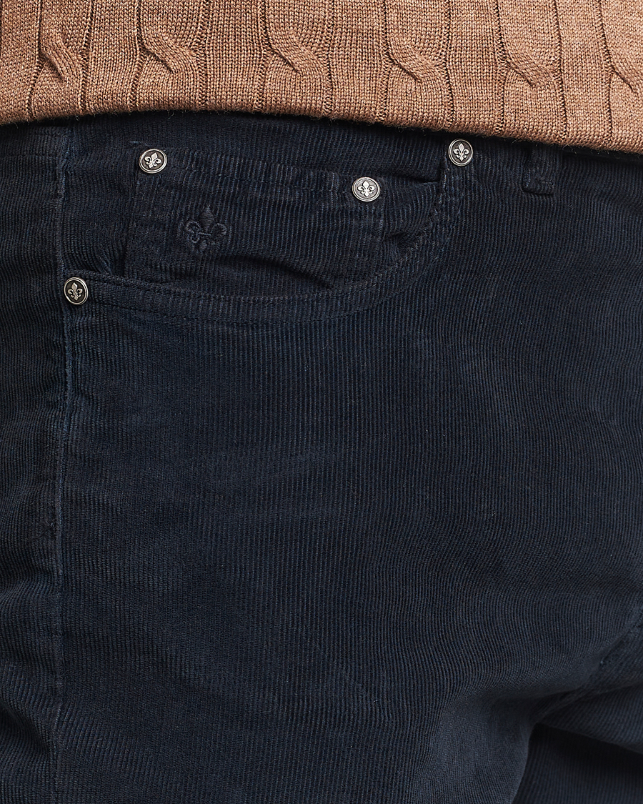 Uomini | Pantaloni | Morris | James Corduroy 5-Pocket Pant Navy