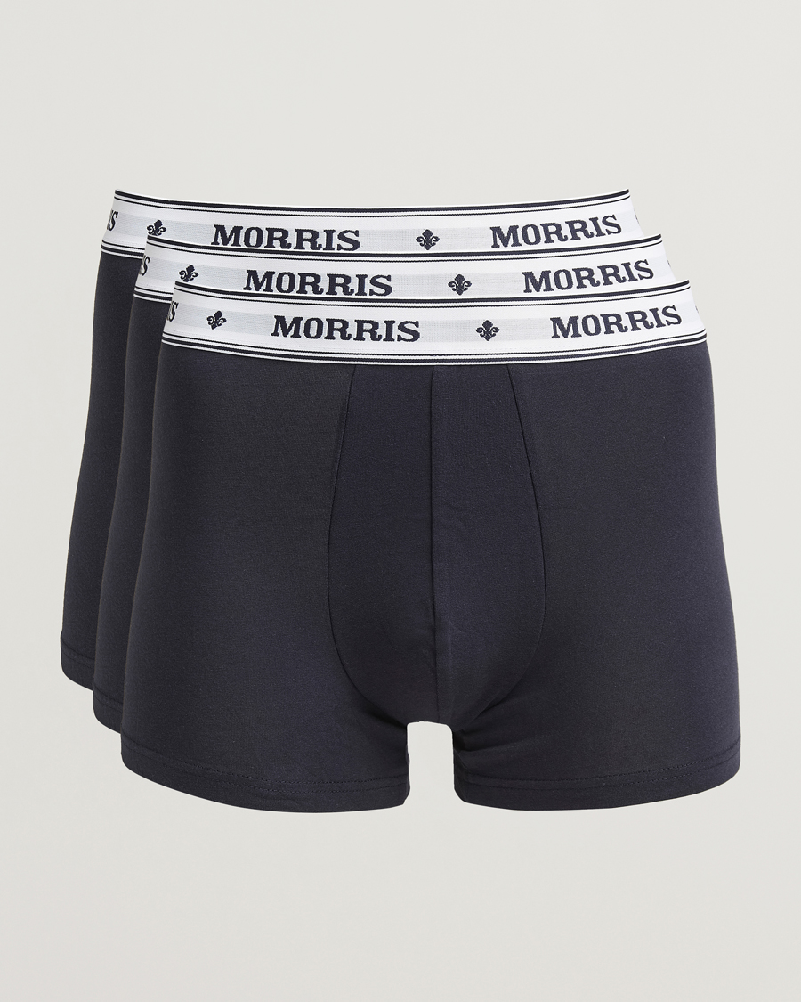 Uomini | Biancheria intima | Morris | Boxer Brief 3-Pack Old Blue