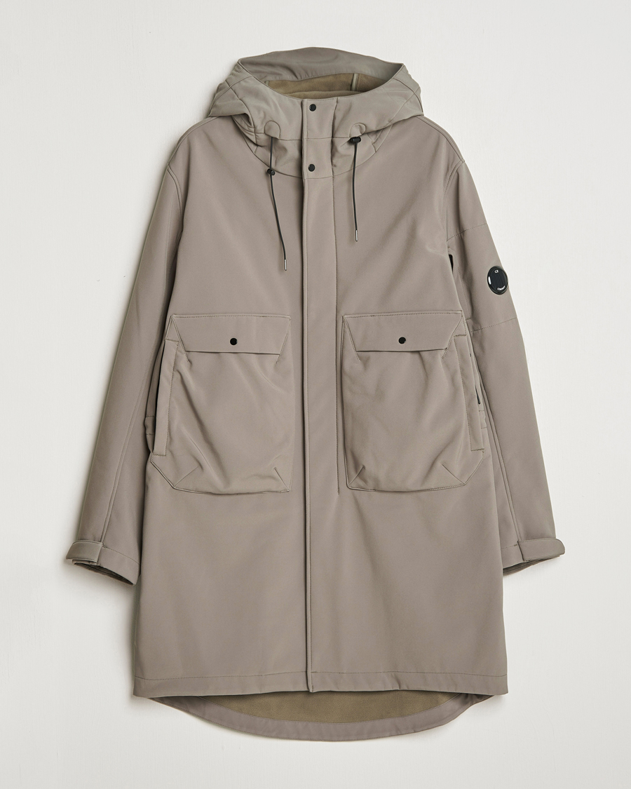 Uomini | Giacche | C.P. Company | CP Shell Long Hooded Jacket Mud Green