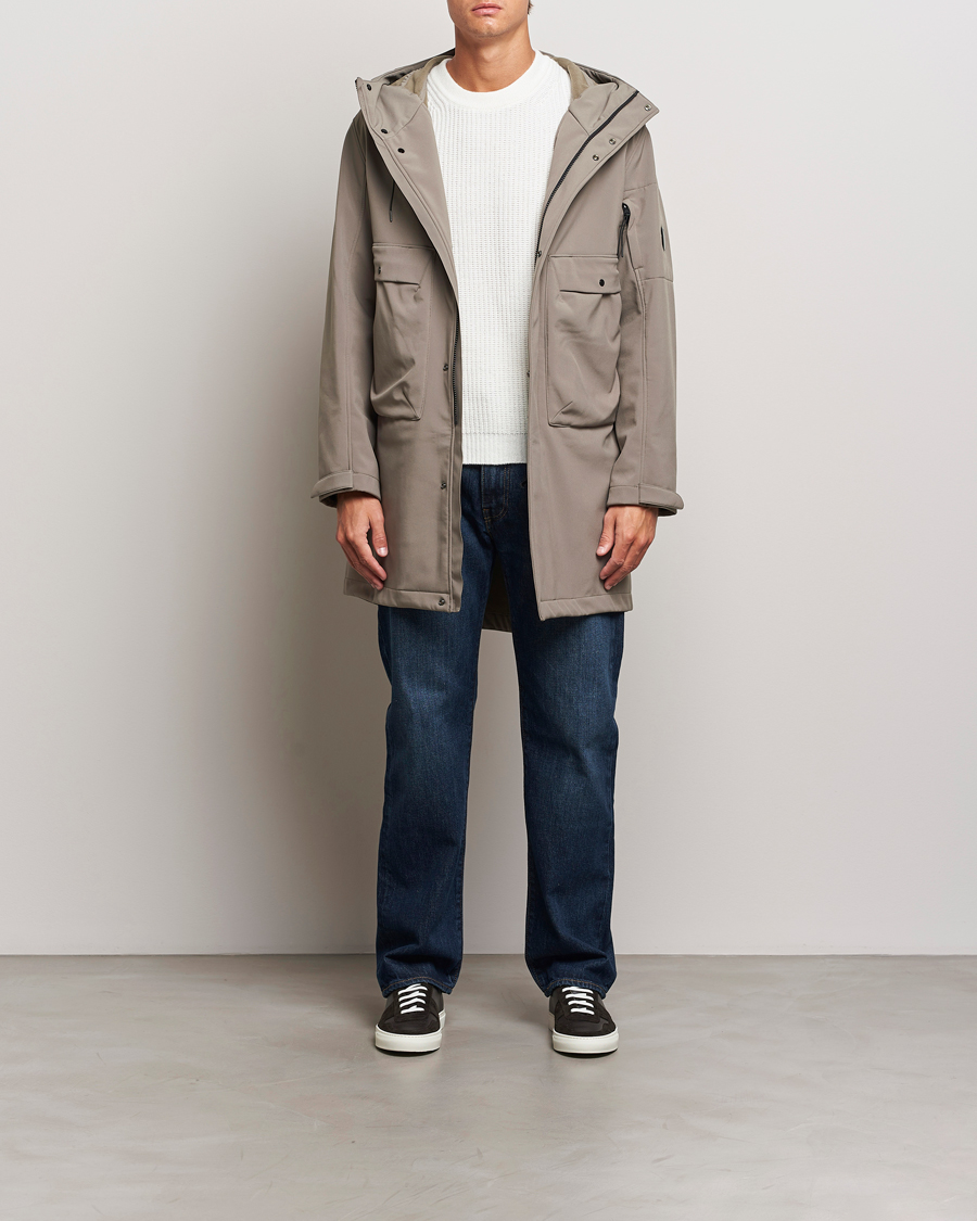 Uomini | Giacche | C.P. Company | CP Shell Long Hooded Jacket Mud Green