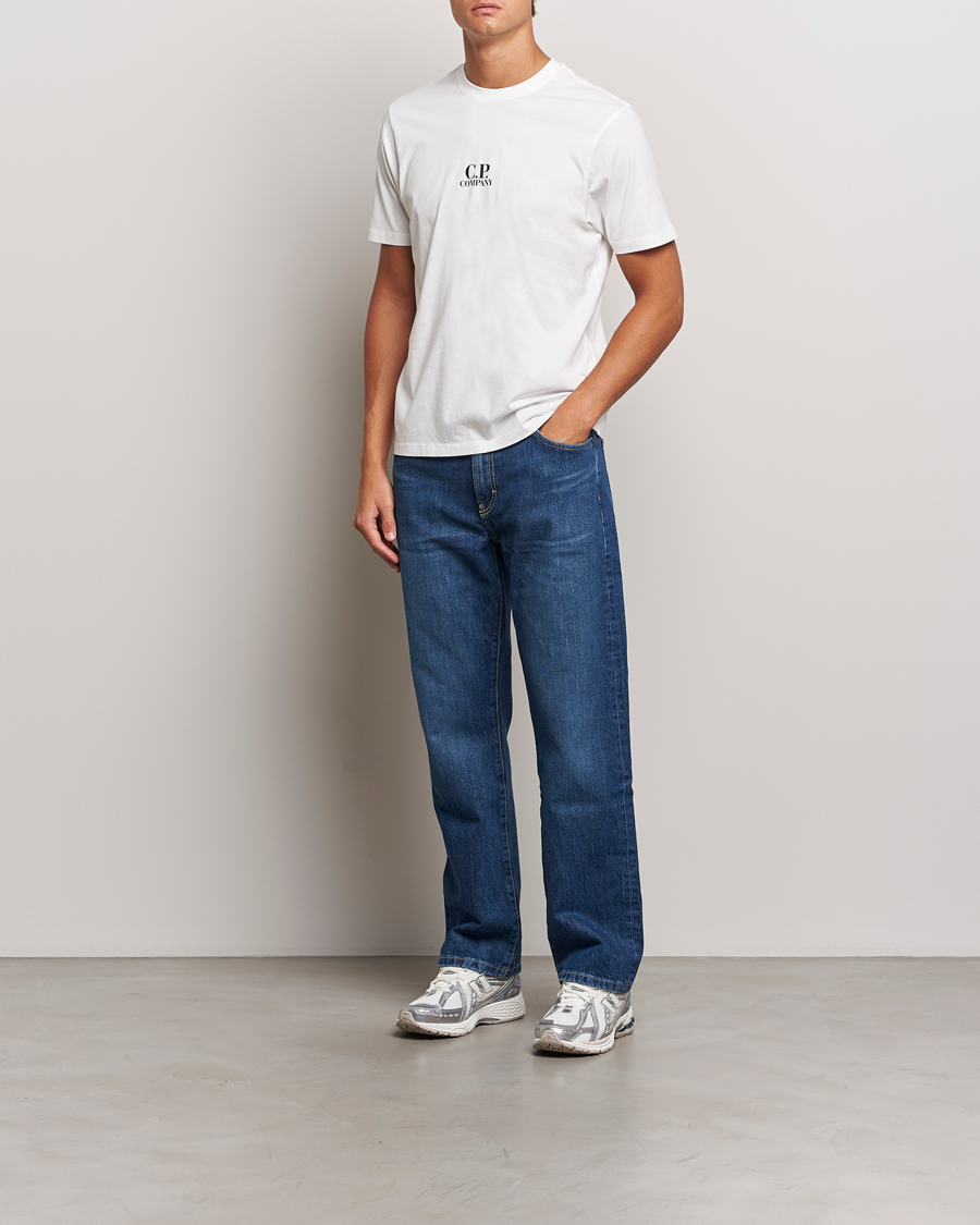 Uomini | T-shirt | C.P. Company | Jersey Back Logo T-Shirt White