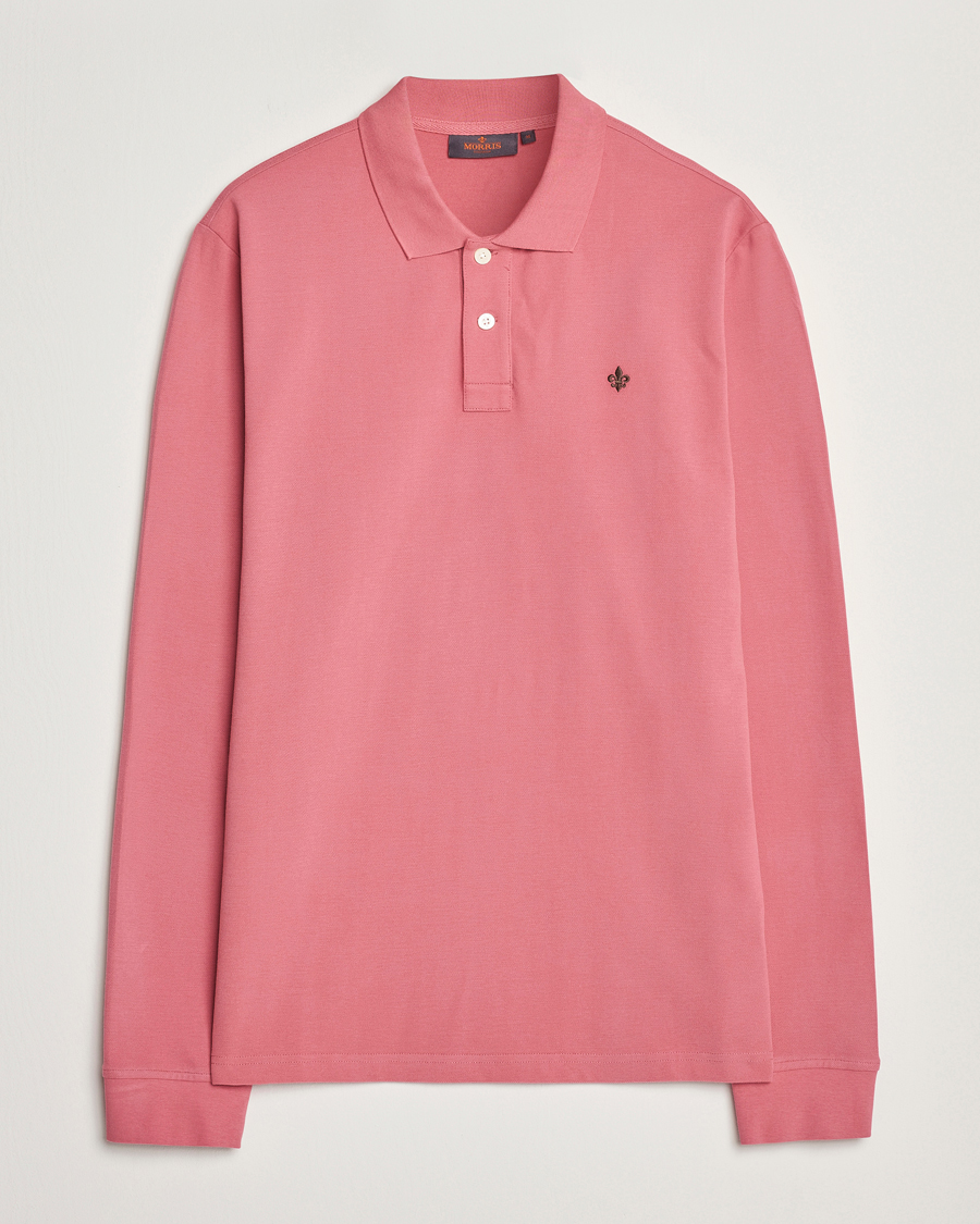 Uomini | Maglieria | Morris | Camden Long Sleeve Polo Pink
