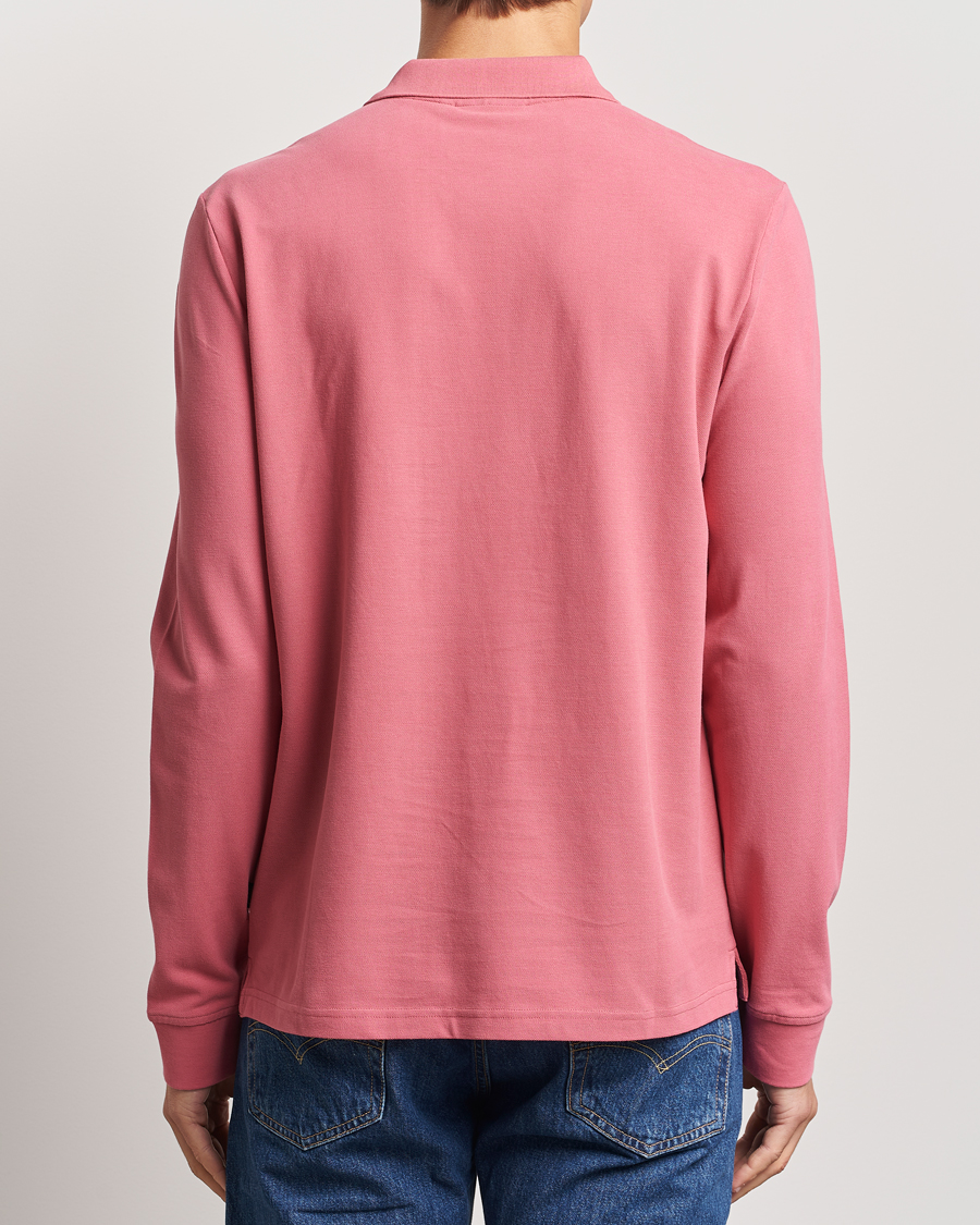 Uomini | Maglieria | Morris | Camden Long Sleeve Polo Pink