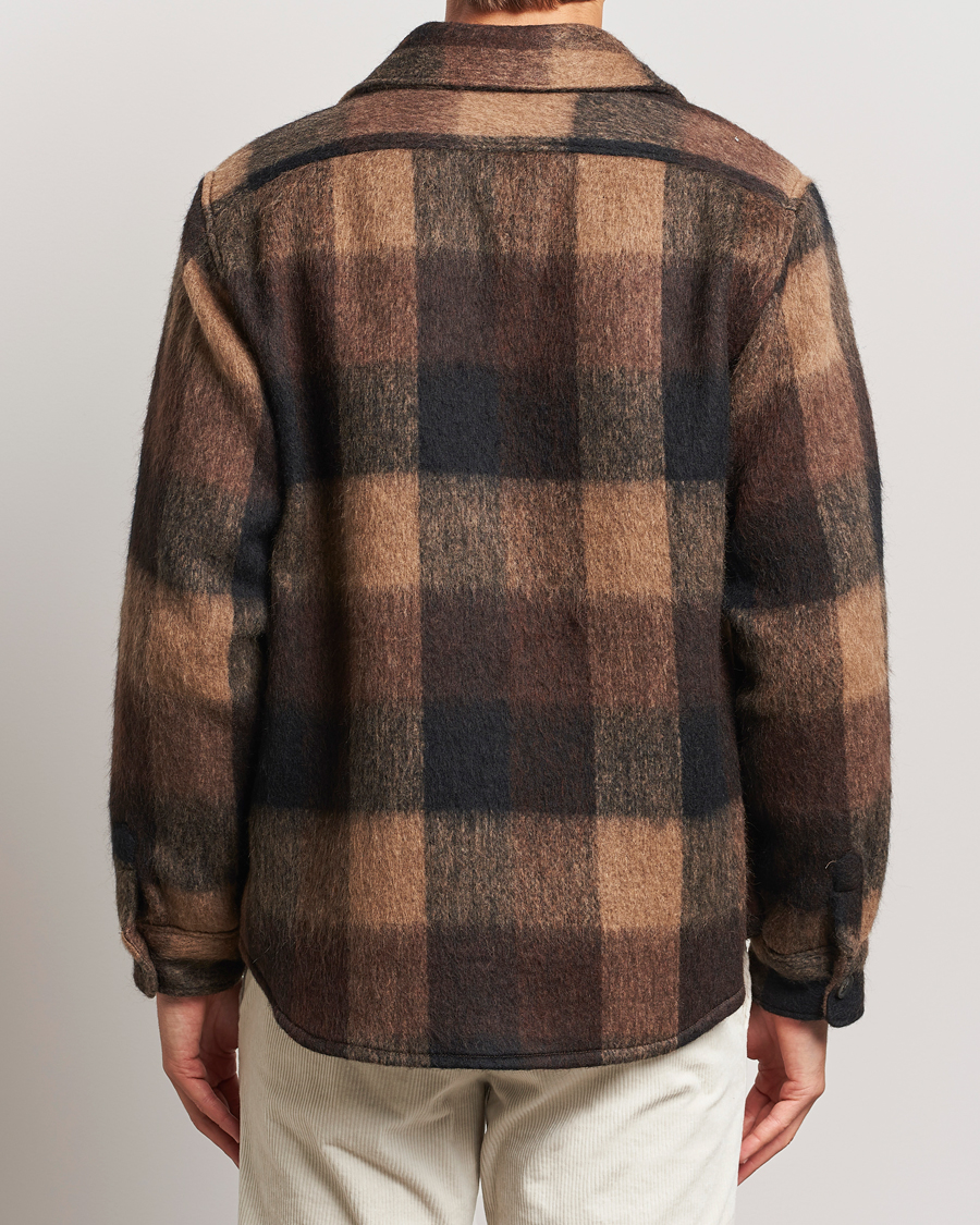 Uomini | Giacche | Oscar Jacobson | Maverick Checked Shirt Jacket Brown