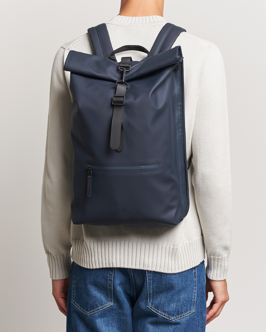 Uomini | Borse | RAINS | Rolltop Rucksack Navy