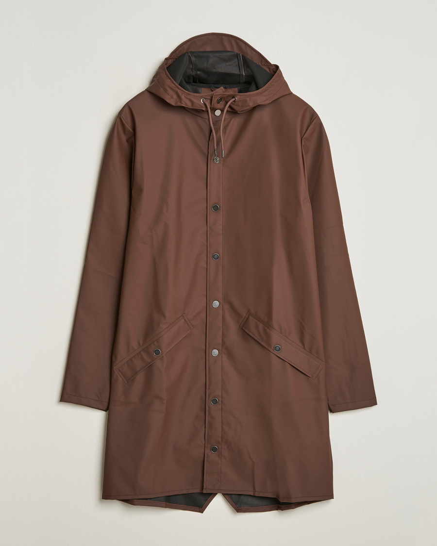 Uomini | Giacche | RAINS | Long Jacket Frame Brown