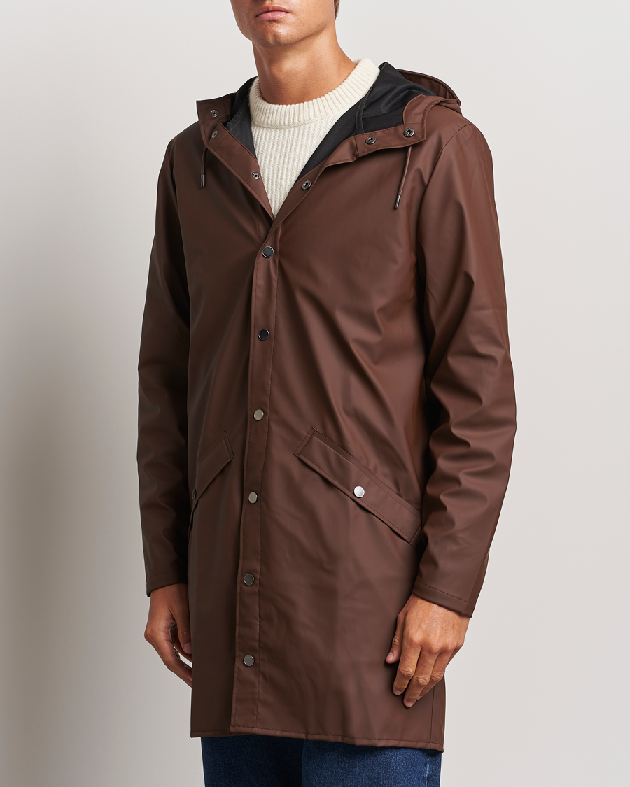 Uomini | Giacche | RAINS | Long Jacket Frame Brown
