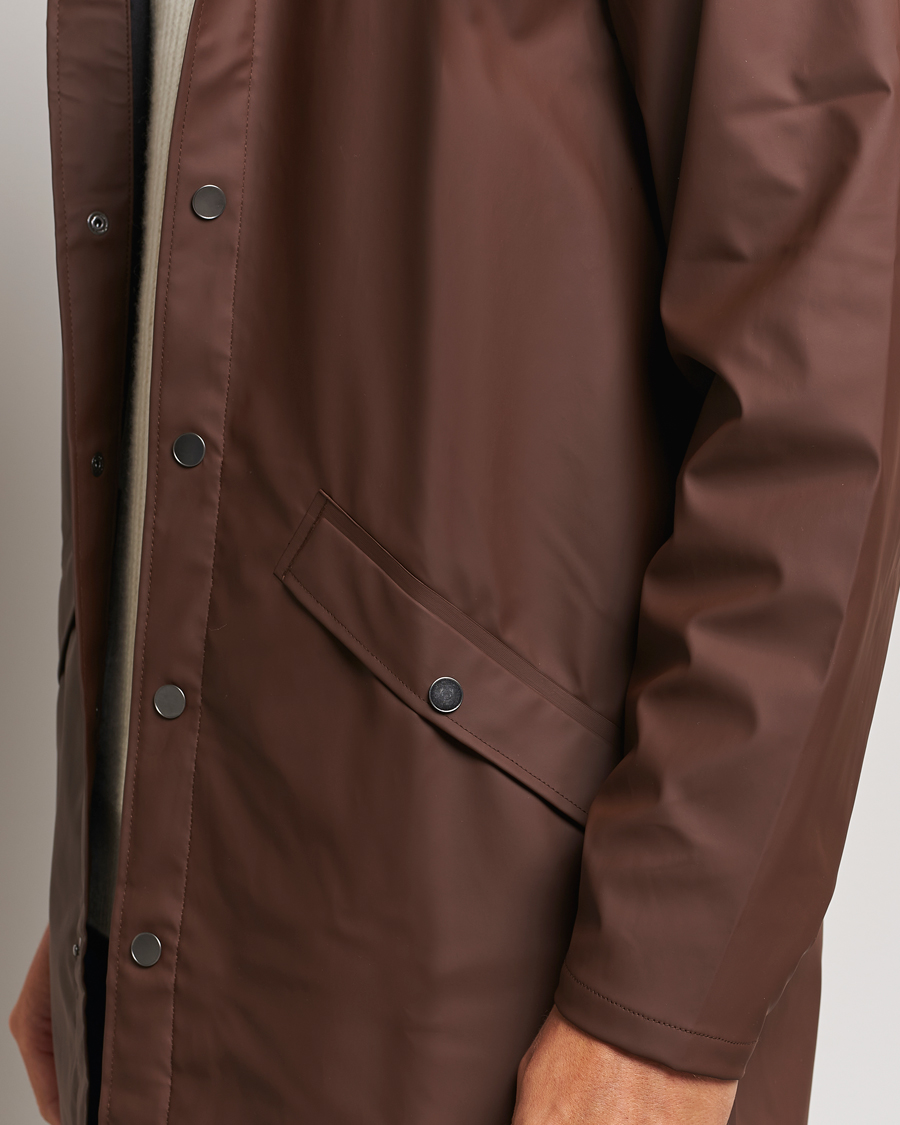 Uomini | Giacche | RAINS | Long Jacket Frame Brown
