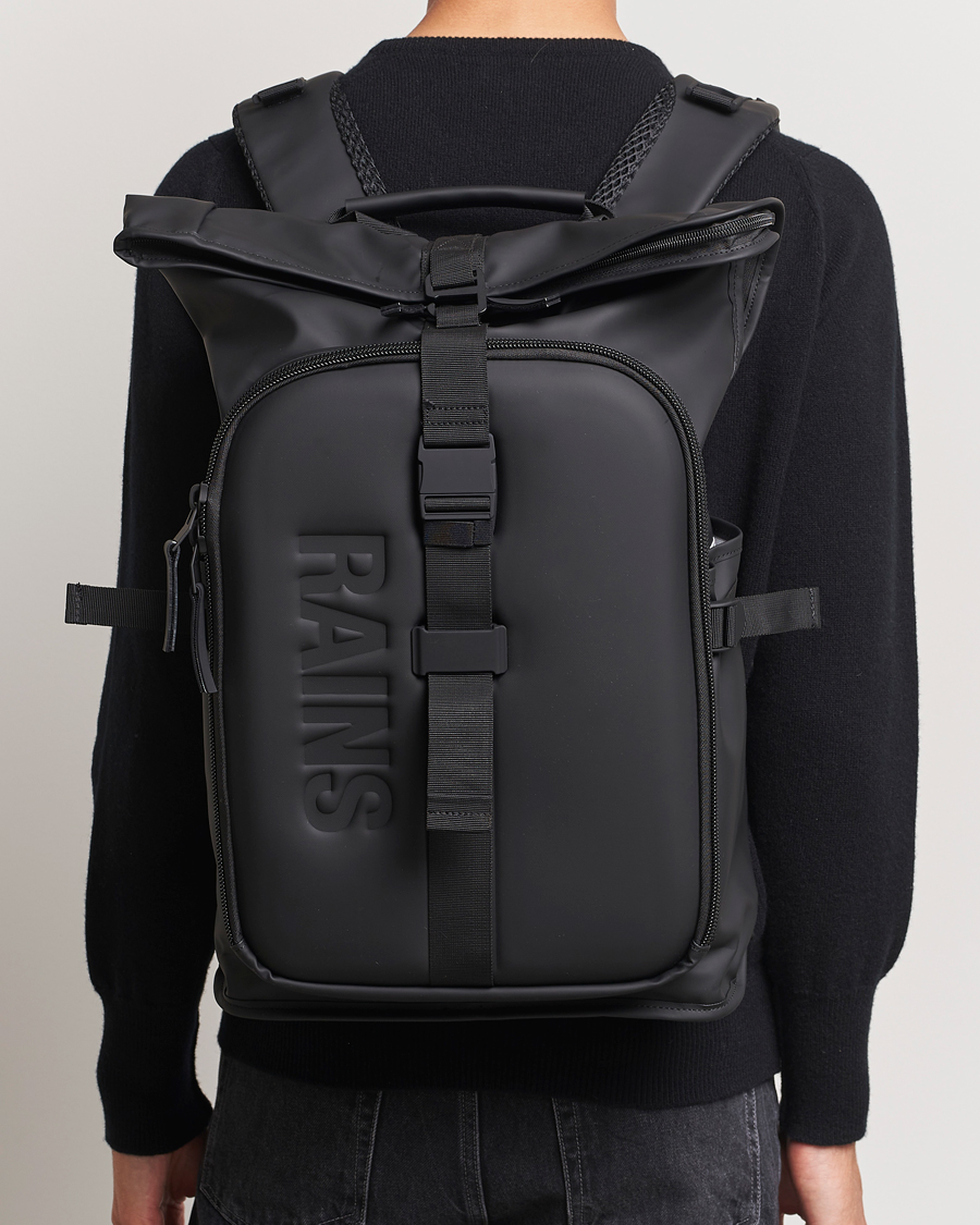 Uomini | RAINS Texel Moulded Backpack Black | RAINS | Texel Moulded Backpack Black