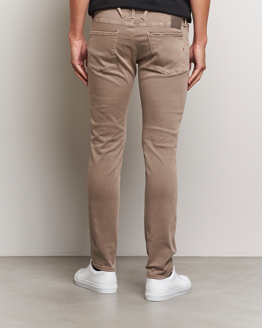 Uomini | Pantaloni | Replay | Anbass Hyperflex X.Lite 5-Pocket Pants Sand