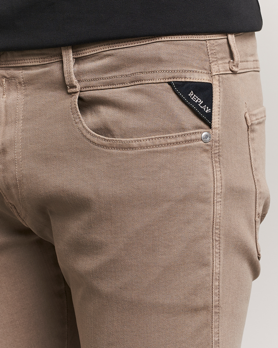 Uomini | Pantaloni | Replay | Anbass Hyperflex X.Lite 5-Pocket Pants Sand