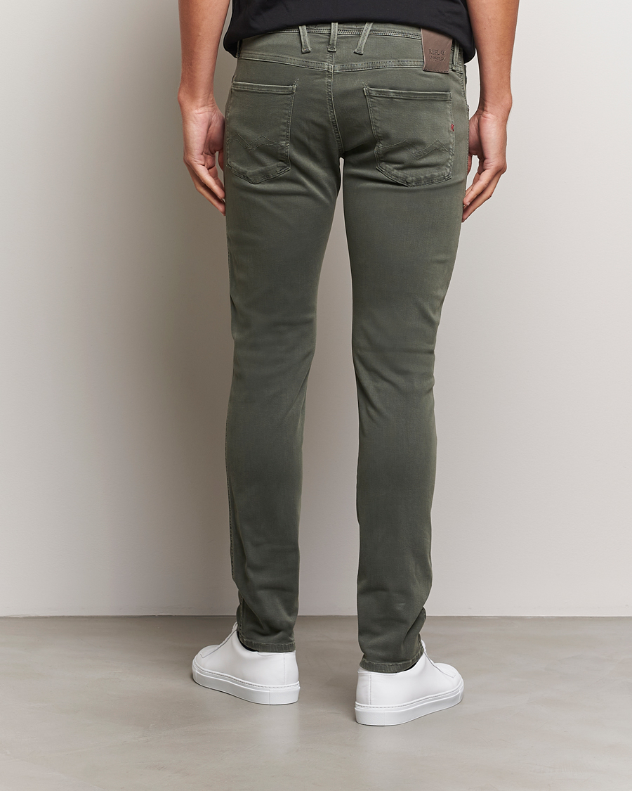 Uomini | Pantaloni | Replay | Anbass Hyperflex X.Lite 5-Pocket Pants Dark Green