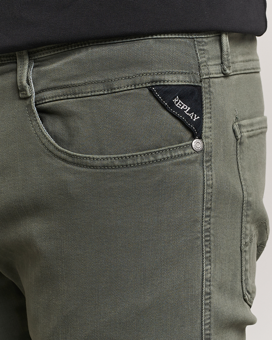 Uomini | Pantaloni | Replay | Anbass Hyperflex X.Lite 5-Pocket Pants Dark Green