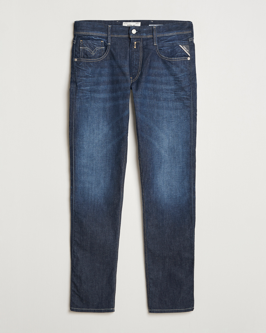 Uomini | Jeans | Replay | Anbass Super Stretch Bio Jeans Dark Blue