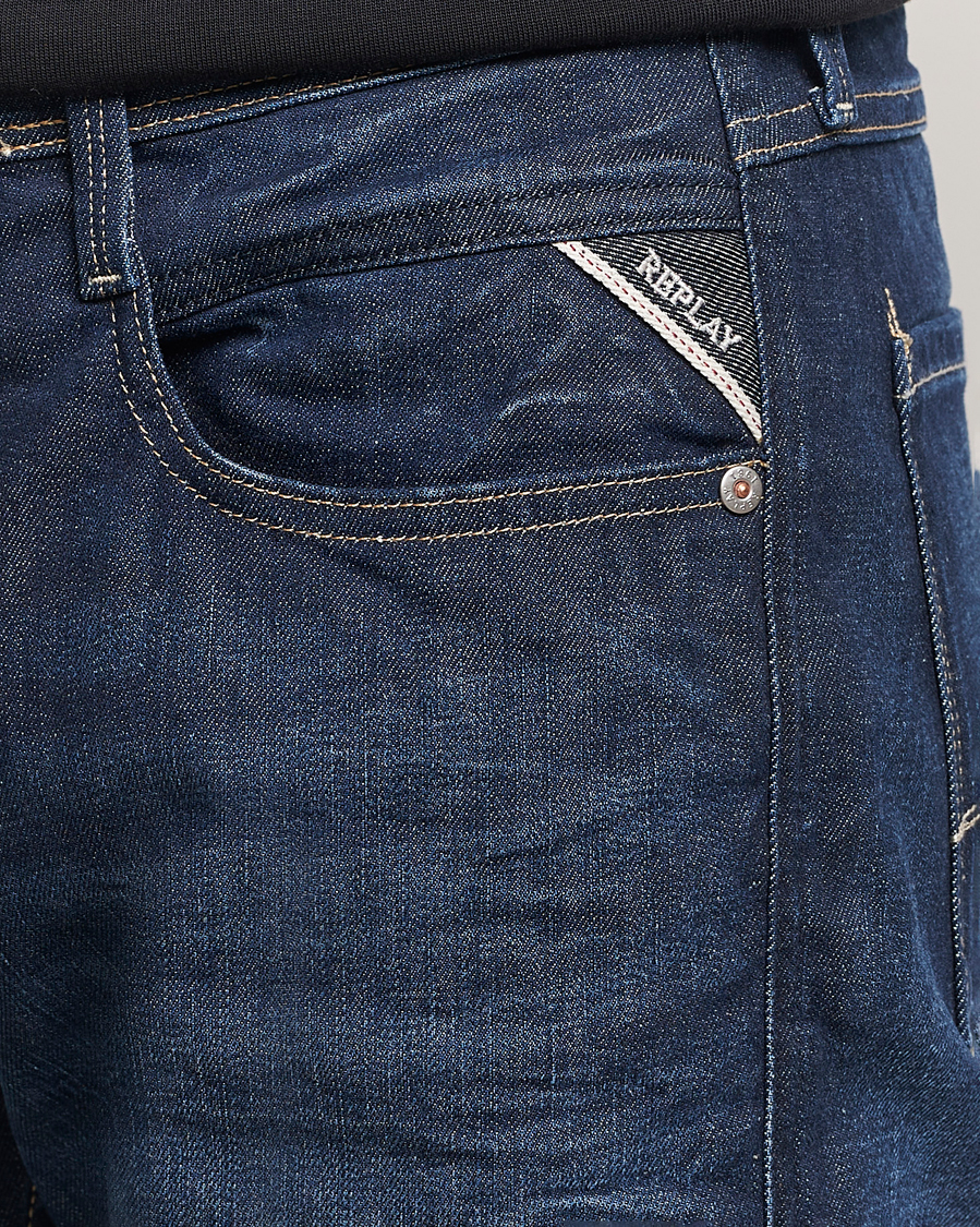 Uomini | Jeans | Replay | Anbass Super Stretch Bio Jeans Dark Blue