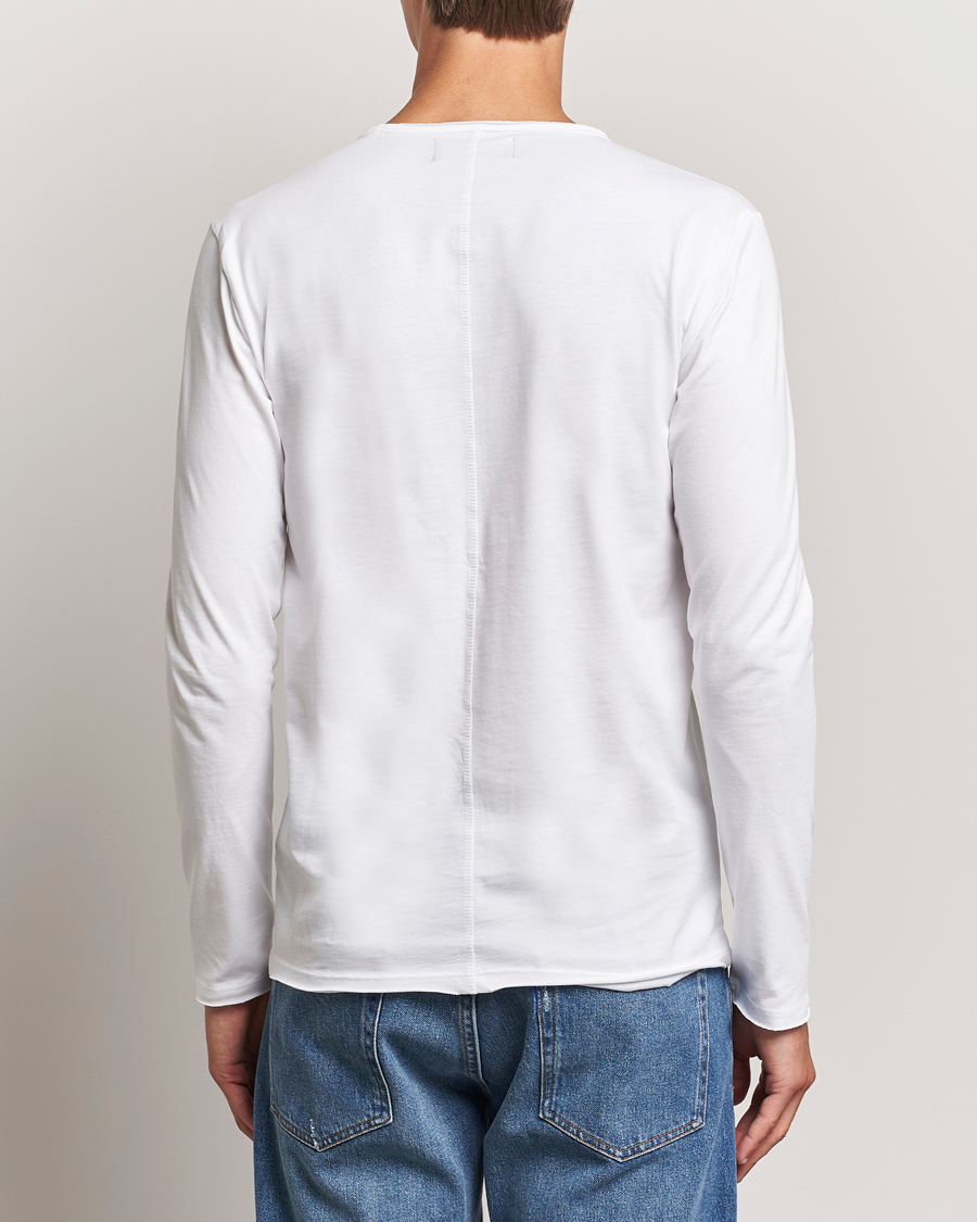 Uomini | T-shirt | Replay | Crew Neck Long Sleeve T-Shirt White
