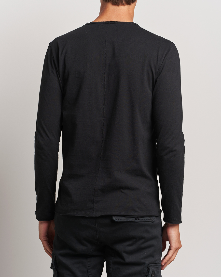 Uomini | T-shirt | Replay | Crew Neck Long Sleeve T-Shirt Black