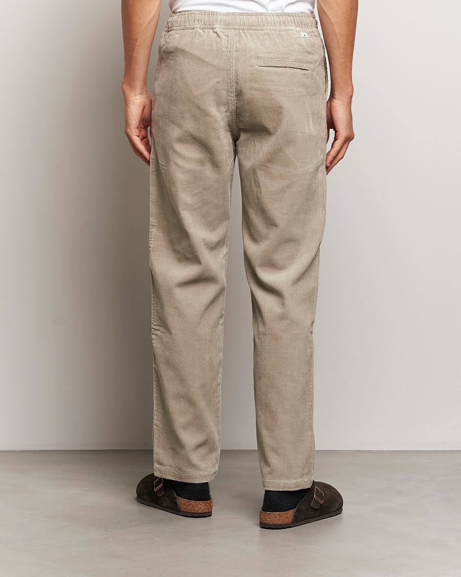 Uomini | Pantaloni | Samsøe Samsøe | Jabari Corduroy Drawstring Trousers Abbey Stone