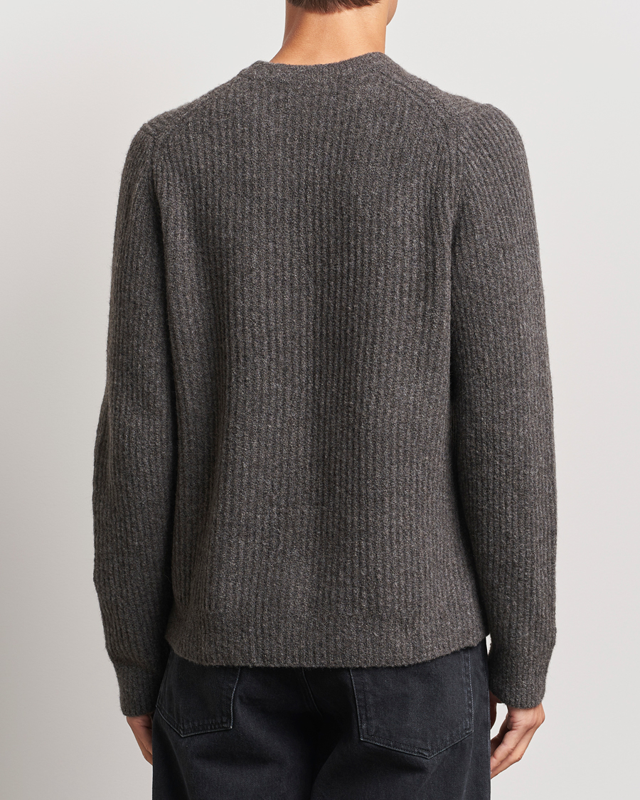 Uomini | Maglieria | Samsøe Samsøe | Koji Rib Knitted V-Neck Volcanic Ash