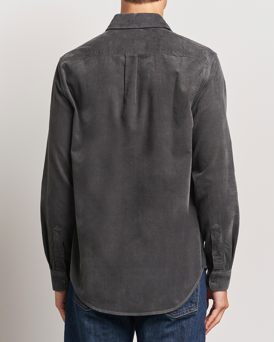 Uomini | Camicie | Samsøe Samsøe | Liam Baby Cord Shirt Volcanic Ash