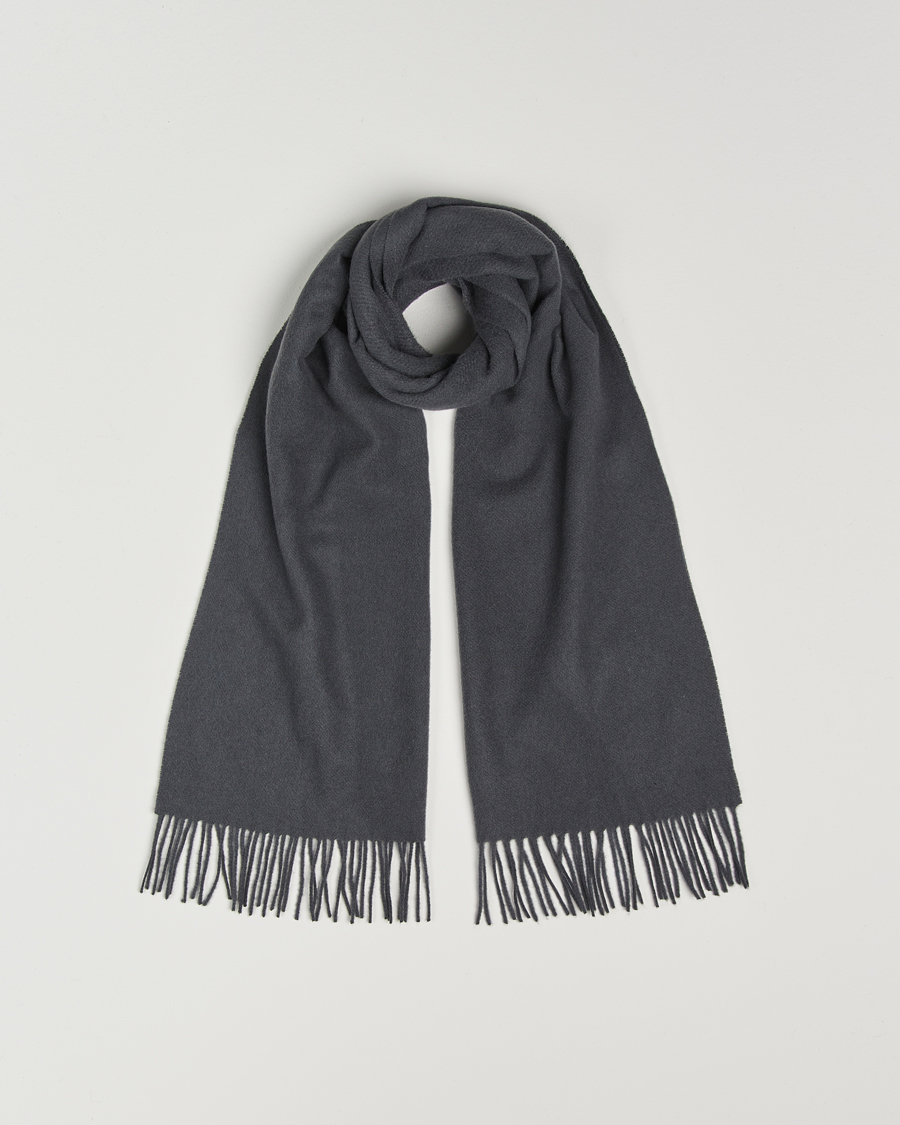 Uomini | Samsøe Samsøe Efin Wool Scarf Black Oyster | Samsøe Samsøe | Efin Wool Scarf Black Oyster