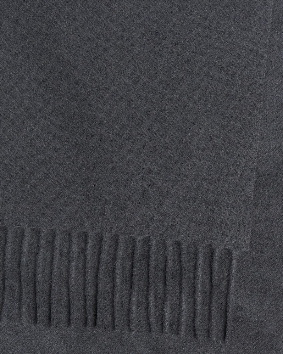 Uomini | Samsøe Samsøe Efin Wool Scarf Black Oyster | Samsøe Samsøe | Efin Wool Scarf Black Oyster