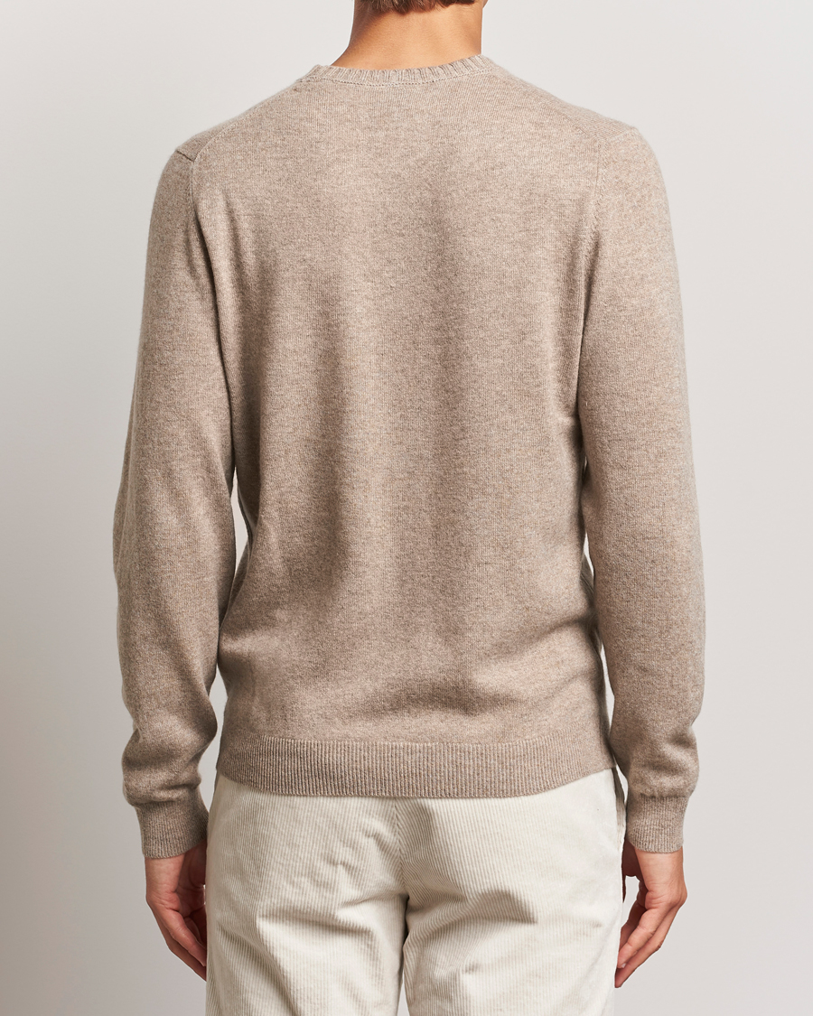 Uomini | Maglieria | Stenströms | Cashmere Crewneck Beige
