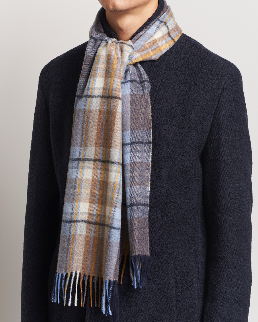 Uomini | Stenströms Wool/Cashmere Checked Scarf Multi | Stenströms | Wool/Cashmere Checked Scarf Multi