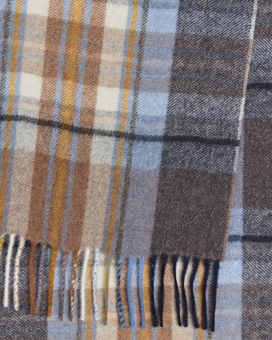 Uomini | Stenströms Wool/Cashmere Checked Scarf Multi | Stenströms | Wool/Cashmere Checked Scarf Multi