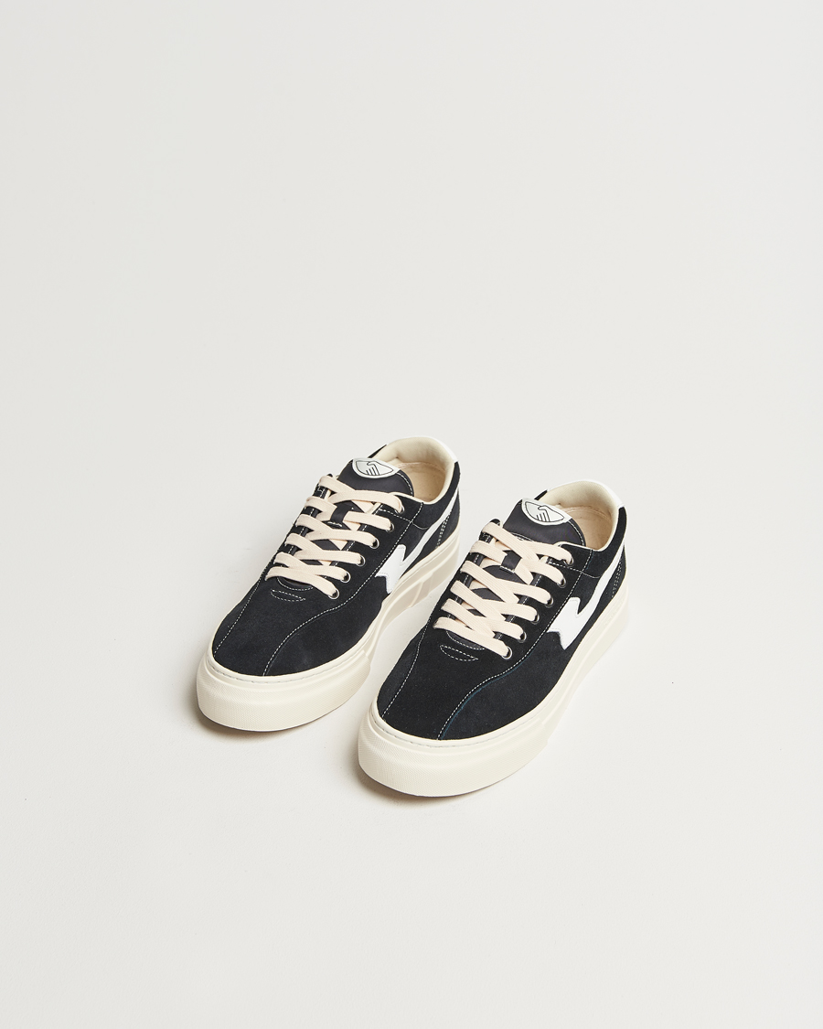 Uomini | Sneakers | Stepney Workers Club | Dellow S-Strike Cupsole Suede Sneaker Black/White