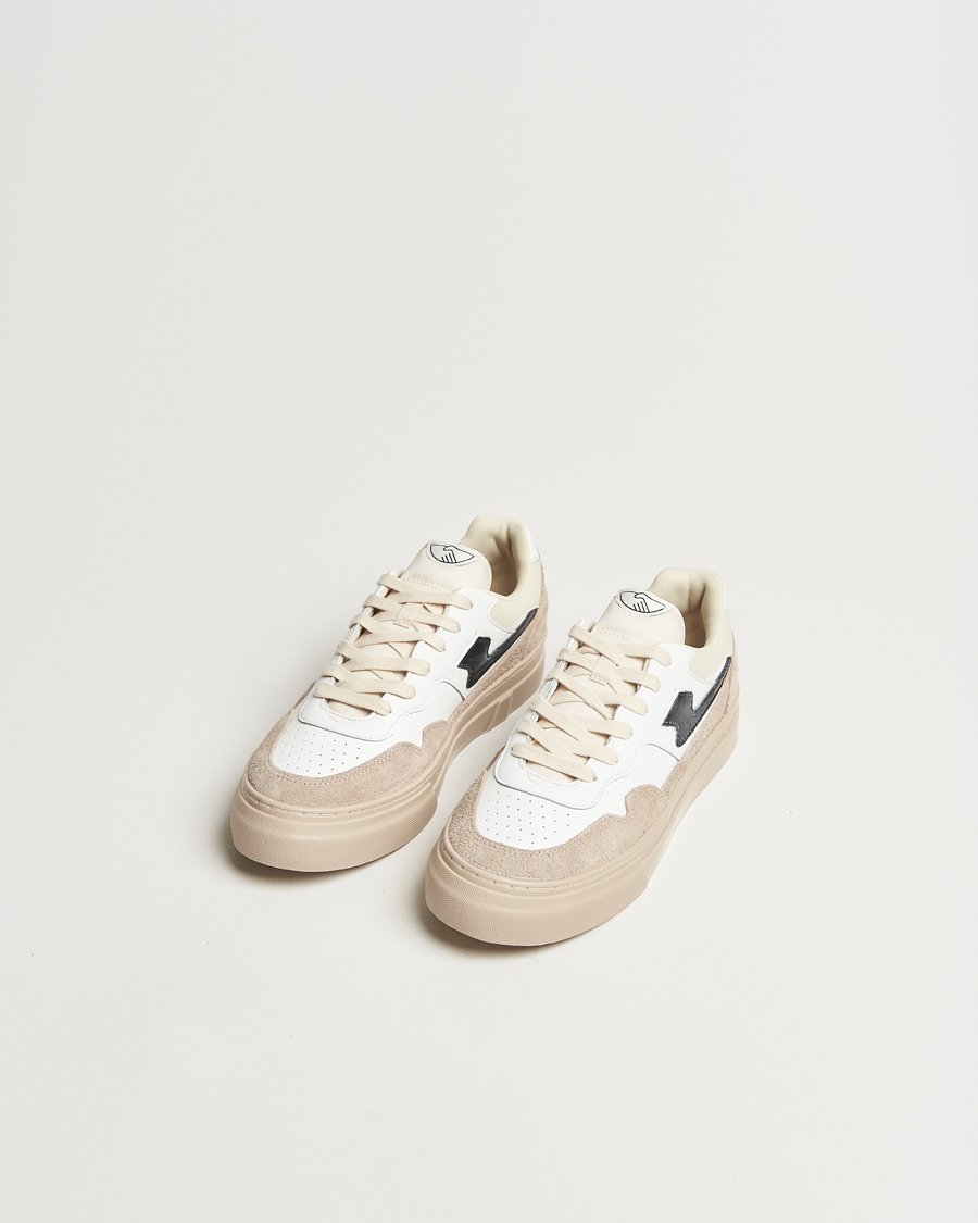 Uomini | Stepney Workers Club Pearl S-Strike Leather/Suede Sneaker Winter White | Stepney Workers Club | Pearl S-Strike Leather/Suede Sneaker Winter White
