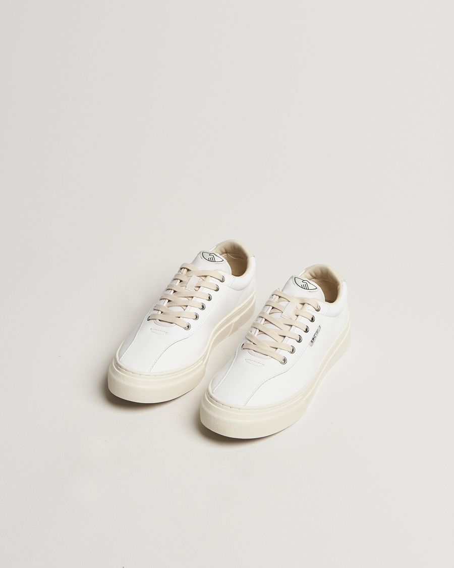 Uomini | Sneakers | Stepney Workers Club | Dellow 02 Cupsole Leather Sneaker White
