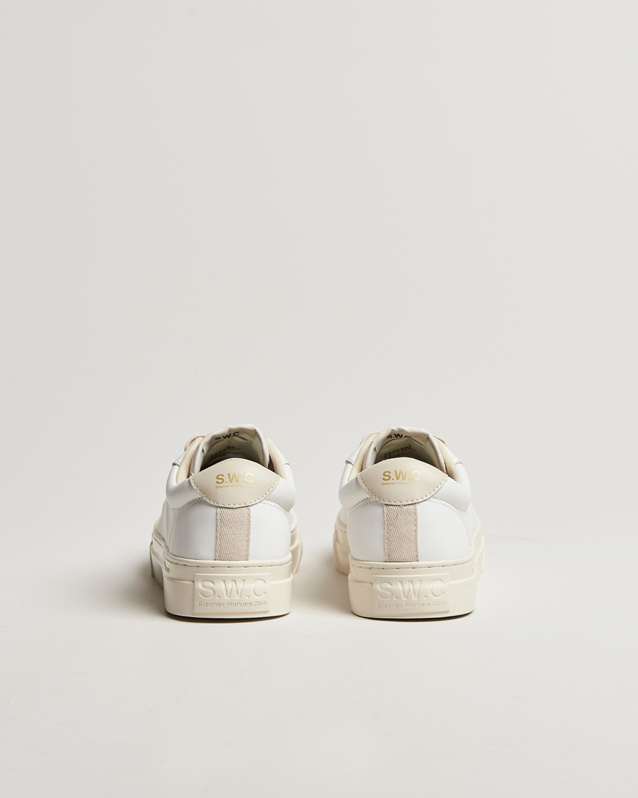 Uomini | Sneakers | Stepney Workers Club | Dellow 02 Cupsole Leather Sneaker White