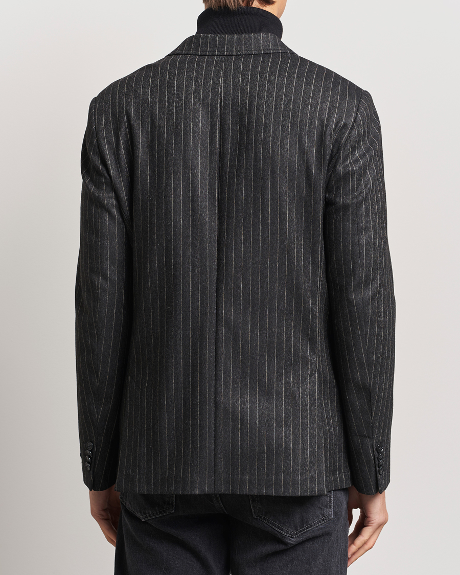 Uomini | Blazers | Tiger of Sweden | Jeen Pinstriped Double Breasted Blazer Charcoal