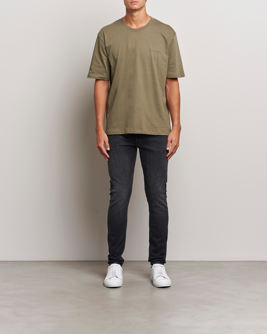 Uomini | T-shirt | Tiger of Sweden | Pro Cotton Logo T-Shirt October Sage
