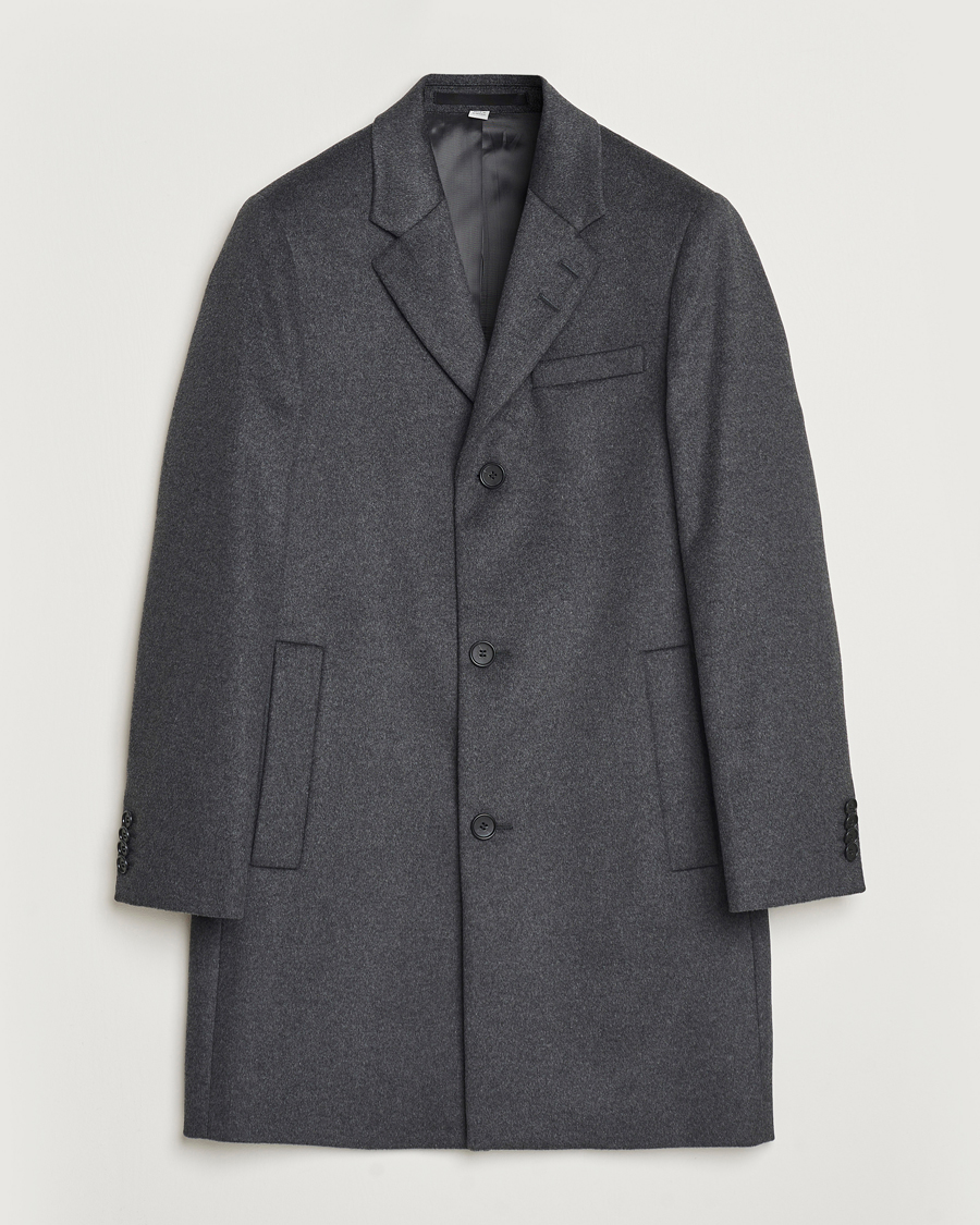 Uomini | Giacche | Tiger of Sweden | Finnan Wool/Cashmere Coat Grey Melange