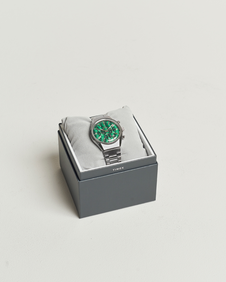 Uomini | Timex Q Timex Falcon Eye Chronograph 40mm Green Dial | Timex | Q Falcon Eye Chronograph 40mm Green Dial
