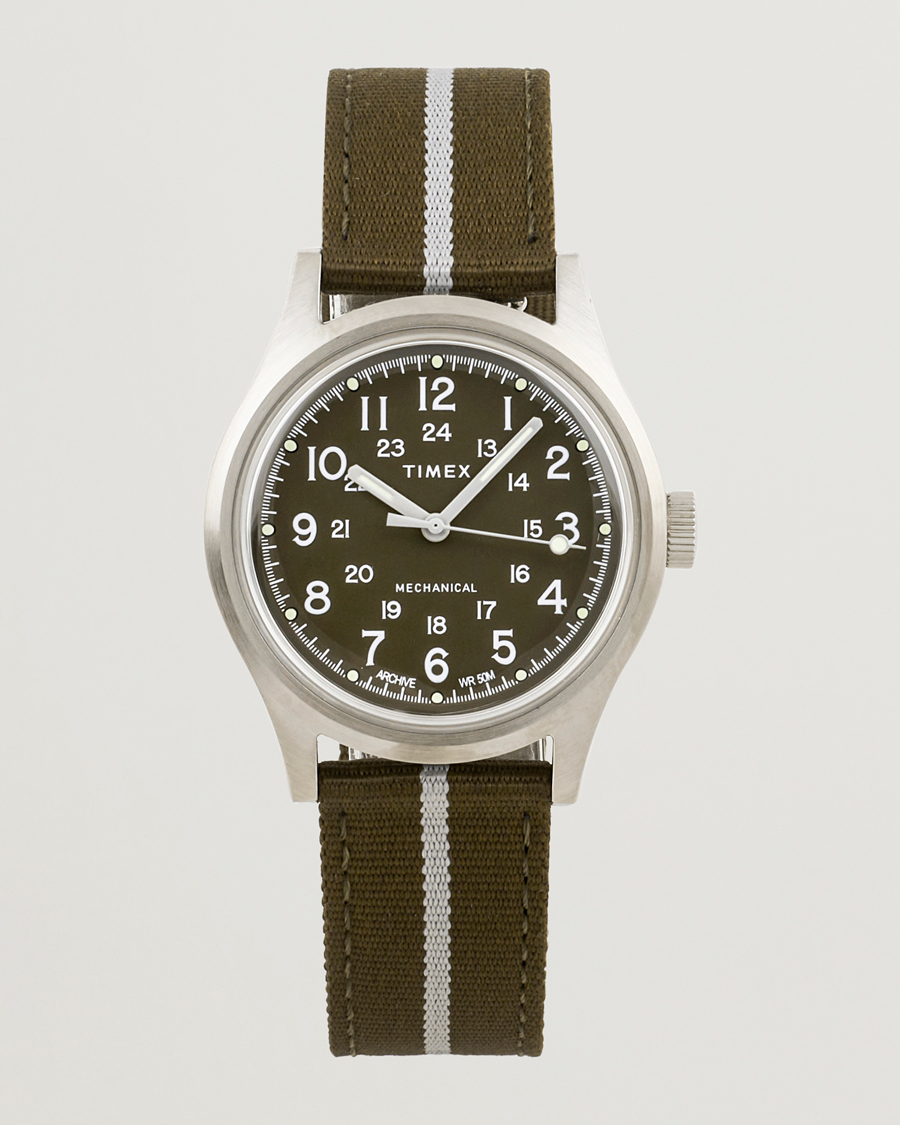 Uomini | Timex MK1 Mechanical 36mm Green Dial | Timex | MK1 Mechanical 36mm Green Dial