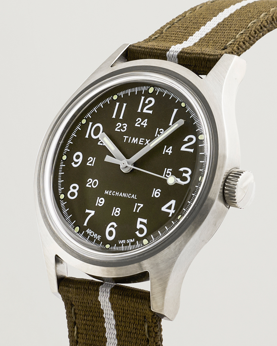 Uomini | Timex MK1 Mechanical 36mm Green Dial | Timex | MK1 Mechanical 36mm Green Dial