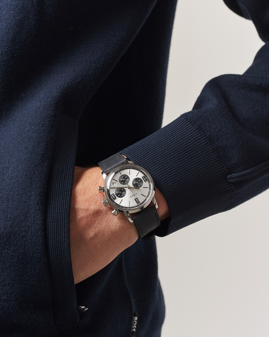 Uomini | Timex Marlin Chrono Tachymeter 40mm Silver Dial | Timex | Marlin Chrono Tachymeter 40mm Silver Dial