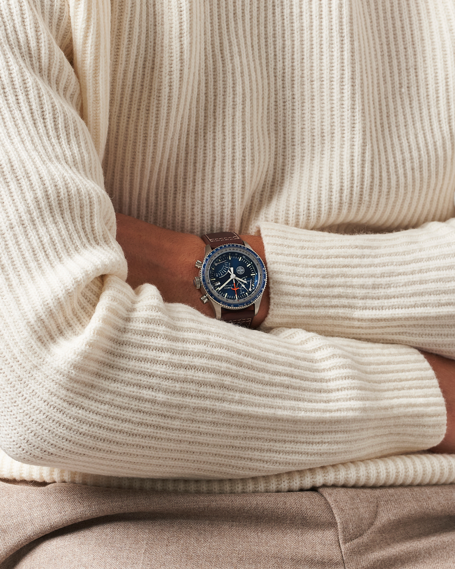 Uomini | Timex Pan Am Flyback Chronograph 43mm Blue Dial | Timex | Pan Am Flyback Chronograph 43mm Blue Dial