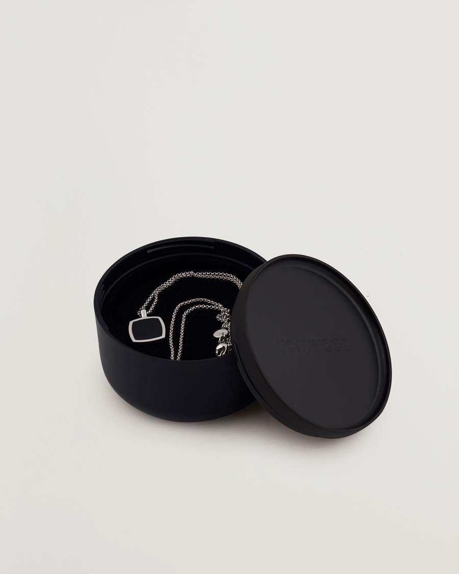 Uomini | Gioielli | Tom Wood | Cushion Pendant Onyx Silver