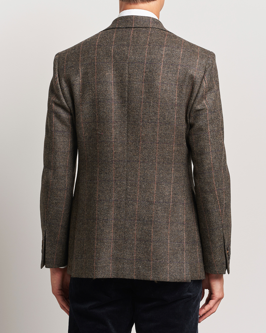 Uomini | Blazers | Walker Slater | Edward Lambswool Windowpane Blazer Brown