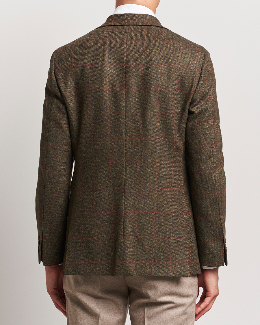 Uomini | Blazers | Walker Slater | Edward Lambswool Windowpane Blazer Green