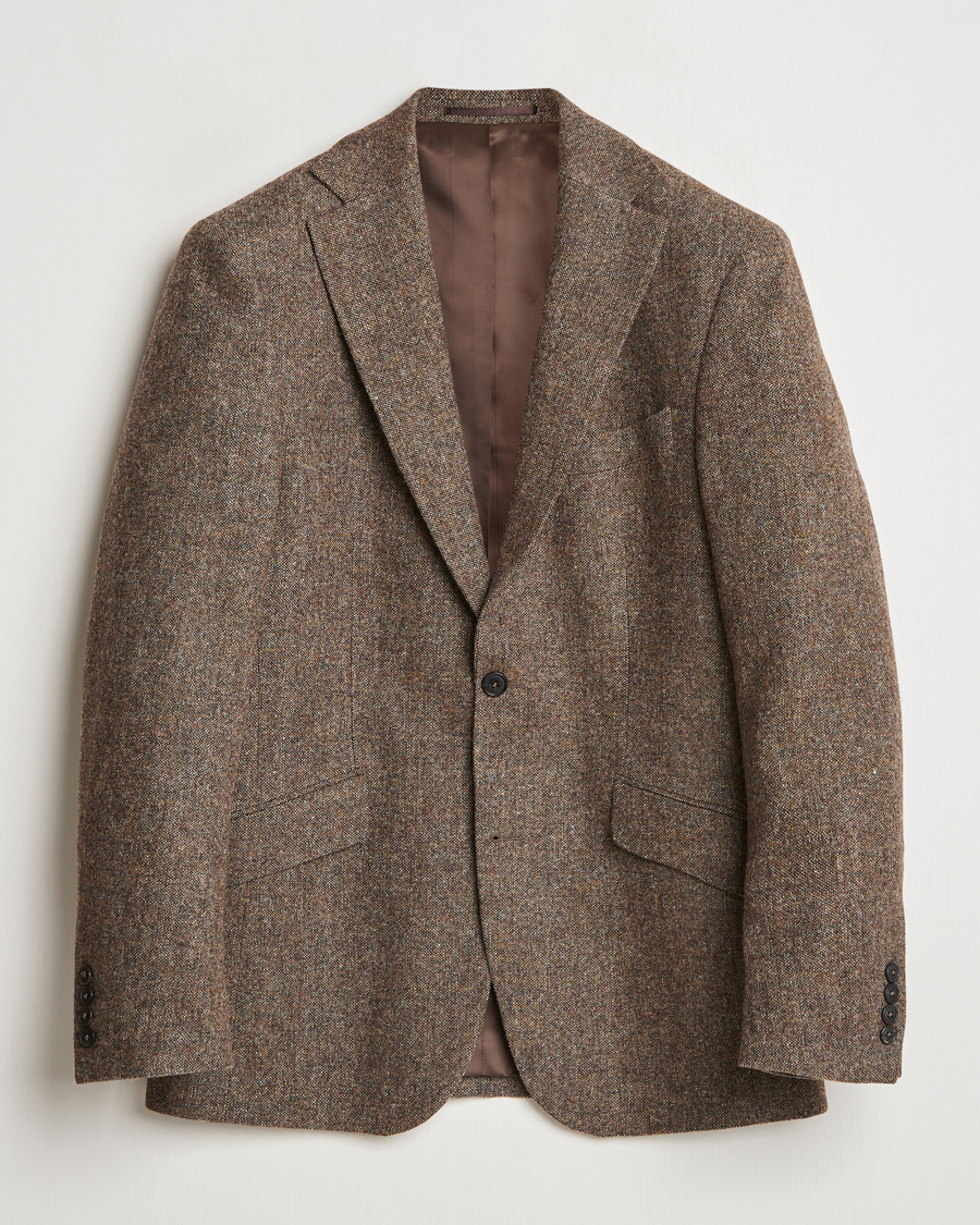 Uomini | Blazers | Walker Slater | Edward Wool Donegal Blazer Brown