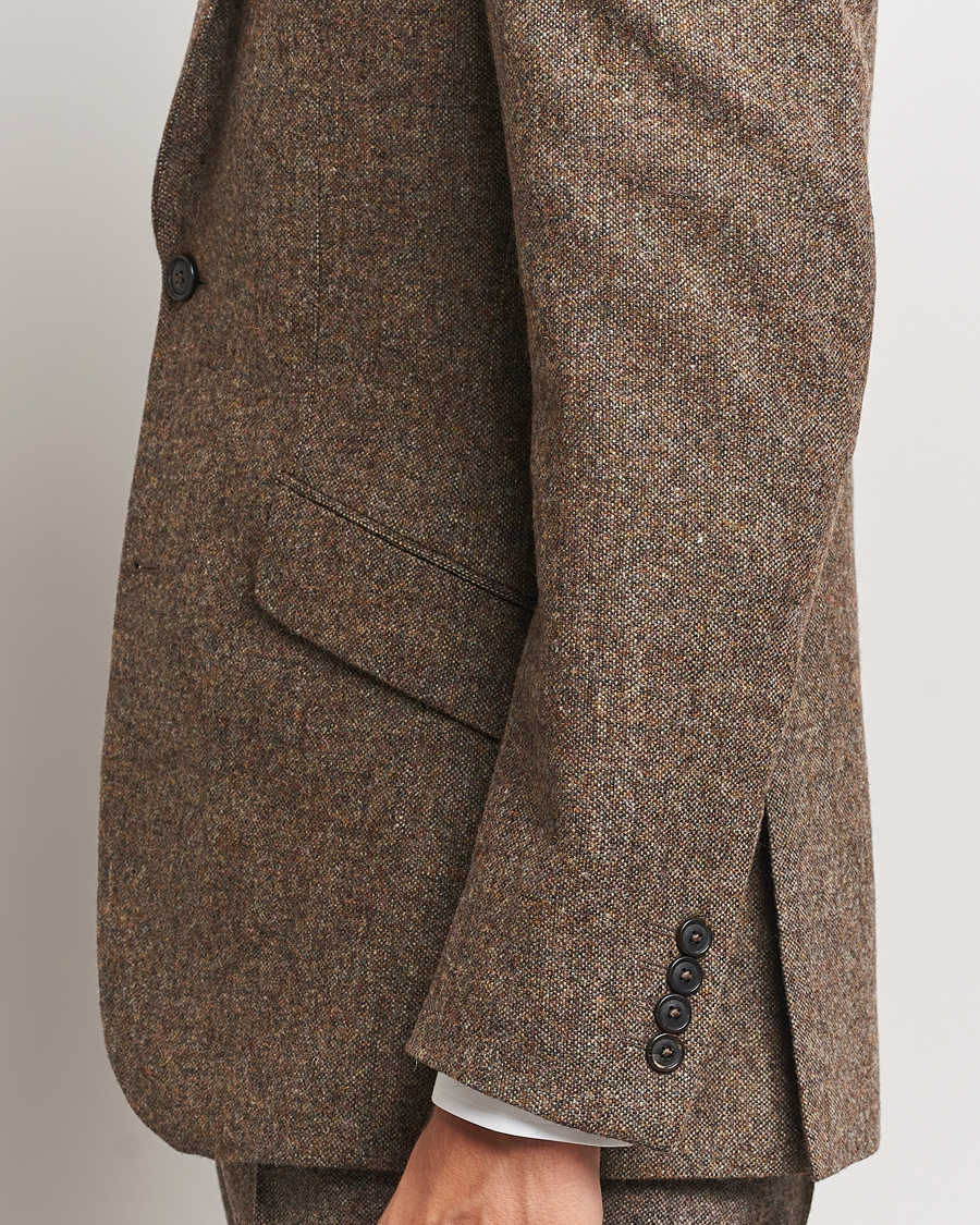 Uomini | Blazers | Walker Slater | Edward Wool Donegal Blazer Brown
